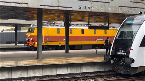 Elektrowóz EP09 046 PKP INTERCITY z pociągiem IC SOBIESKI Gdynia Wiedeń