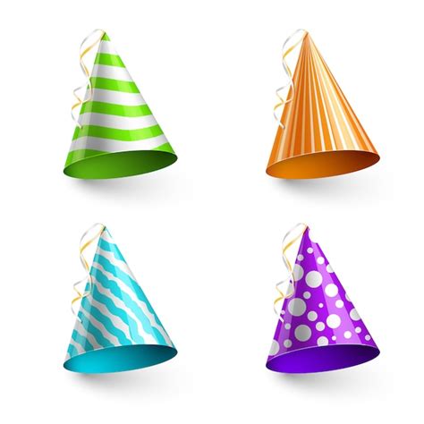 Premium Vector Child Party Hats Isolated On Transparent