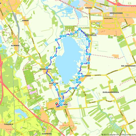 Rondje Zuidlaren Tynaarlo Wandelroute Route Nl