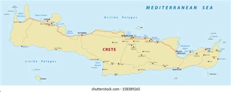 Detailed Map Of Crete