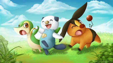 Unova Starters by Masae on DeviantArt