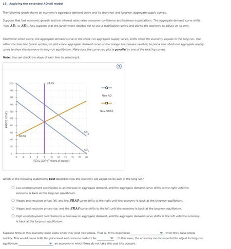 Solved 13 Applying The Extended Ad As Model The Following