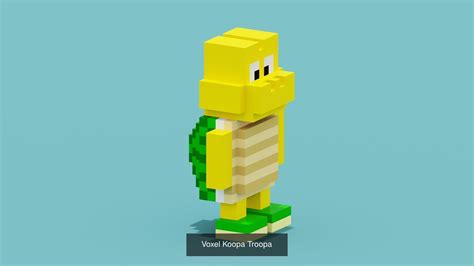 Voxel Super Mario Characters 3D Model Collection CGTrader