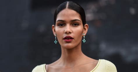 Model Cris Urena Stuns In Beaded White Bikini Green Sarong On Vacation Sports Illustrated