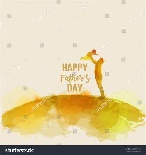 Father Holding Baby Silhouette Plus Abstract Stock Vector Royalty Free