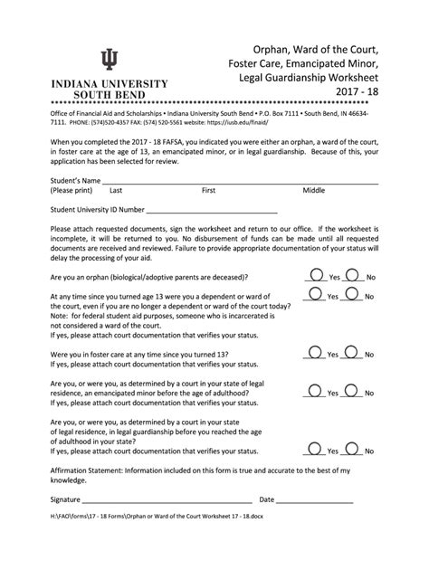 Fillable Online Orphan Ward Of The Court Foster Care Emancipated