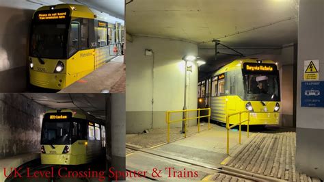 A Tram Crossing Underneath Manchester Piccadilly Railway Station