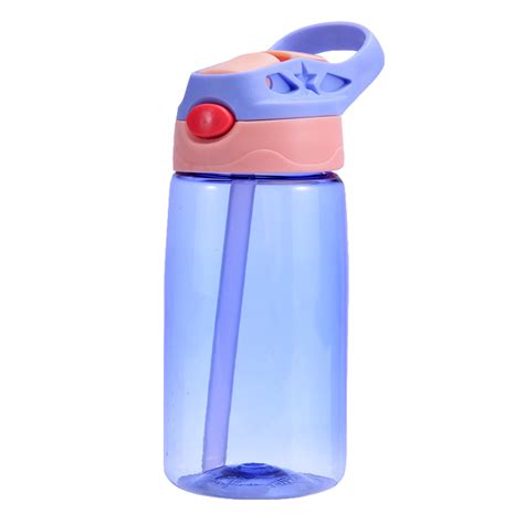 kids children straw water bottle plastic drinking cup leak proof