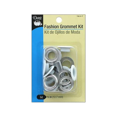 Dritz Fashion Grommet Kit White 8pc Wtool