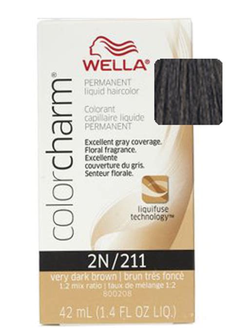 Tinte Wella Color Charm Liquid Very Dark Brown 2n 211 La Española Beauty Store