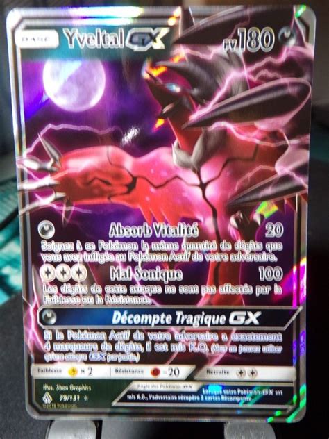 Carte Pok Mon Yveltal Gx Sl Lumi Re Interdite Cool Pokemon