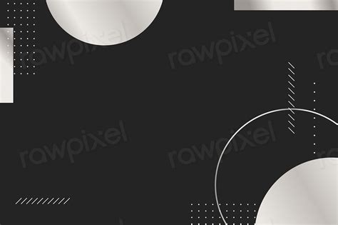 Modern Silver Geometric Pattern Black Premium Vector Rawpixel