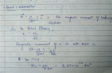 Derive An Expression For The Magnetic Dipole Moment Of A Revolving