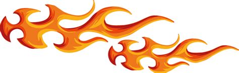 Fire Flames Effect Bike Sticker Tenstickers