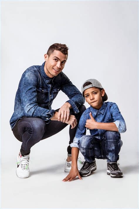 Cristiano Ronaldo and his son Jr. star in CR7 Denim's spring-summer ...