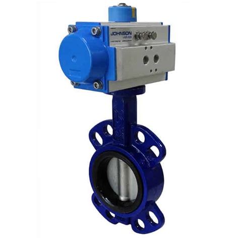 JV240002 Pneumatically Actuated Wafer Butterfly Valve EPDM Lined