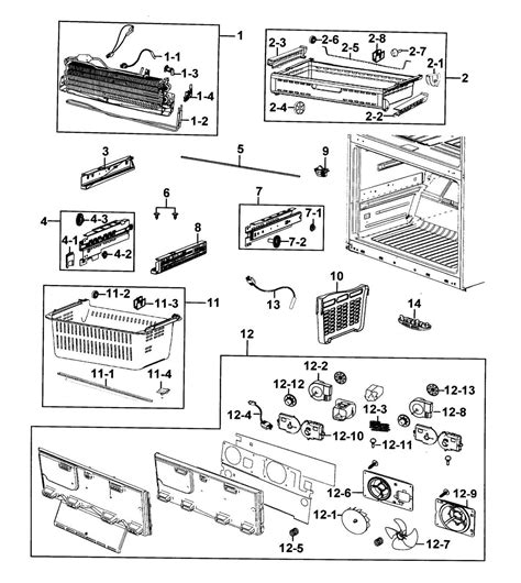 Understanding The Diagram Of A Manual Samsung Bottom Freezer Ice Maker