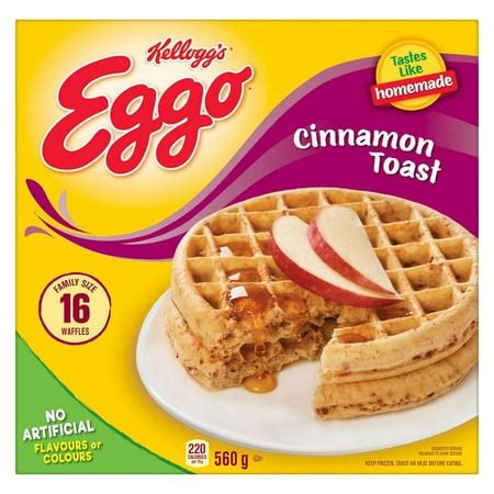 EGGO Cinnamon Toast Waffles, 560g (16 waffles) | Walmart Canada