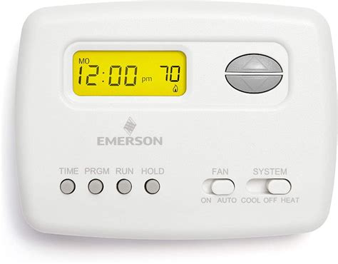 Emerson Thermo Single Stage Programmable Digital Thermostat 5 2 Day