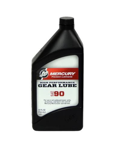 858064QB1 Bidon Huile Embase HI PERF SAE90 1 Litre QUICKSILVER MERCURY