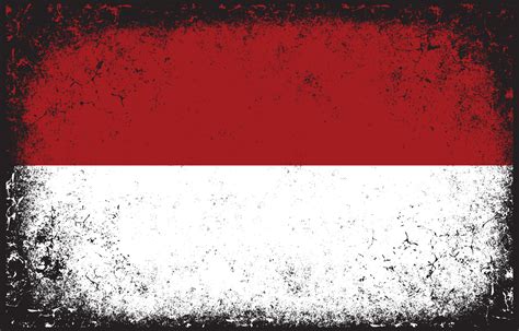 Old dirty grunge vintage indonesia national flag illustration 10268646 Vector Art at Vecteezy