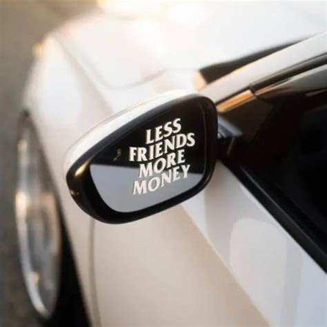 Less Friends More Money Car Sticker - Etsy