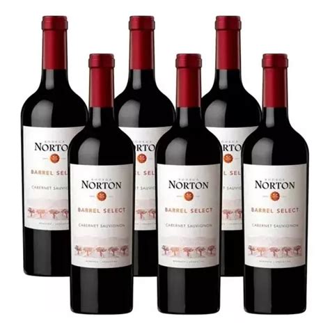 Vino Tinto Norton Barrel Select Cabernet Sauvignon Pack X6