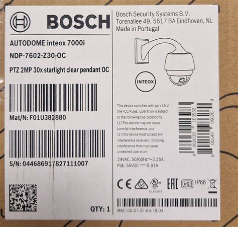 Bosch Autodome Inteox I Ptz Hd Ip Kamera Fp X Object