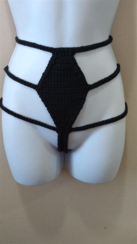 Plus Size Crochet Pattern Bikini Bottom Lingerie Sexy Etsy