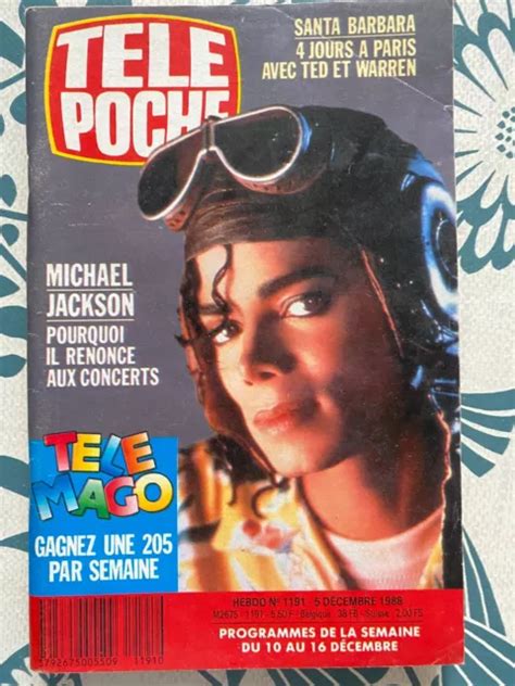 Tele Poche N°1191 Du 051288 Michael Jackson Eur 850 Picclick Fr