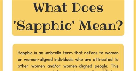 What Does The Term Sapphic Mean • 7esl