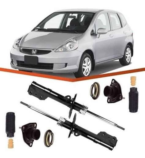 Par Amortecedor kit Suspensão Honda Fit 2008 2007 2006 2005 Mercado Livre