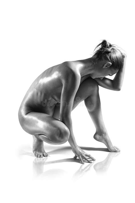 Gymnastic Naked Body Of A Beautiful Girl Stock Image Image Of Body Energy