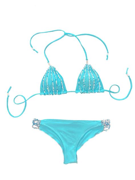 Beaded Bikini X Small Etsy