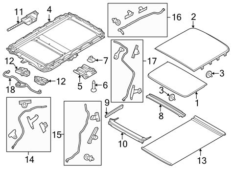 2020 Ford Mustang Sunroof. Shield. Cable Guide. Slide. Side