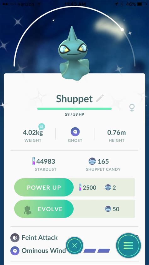 Hatched Shiny Shuppet Pokemon Go | Pokemon, Pokemon go, Ominous