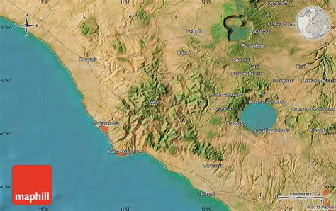 Satellite Map of Bracciano