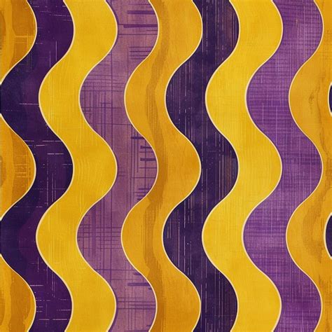 A purple and yellow striped rug with a yellow and purple striped