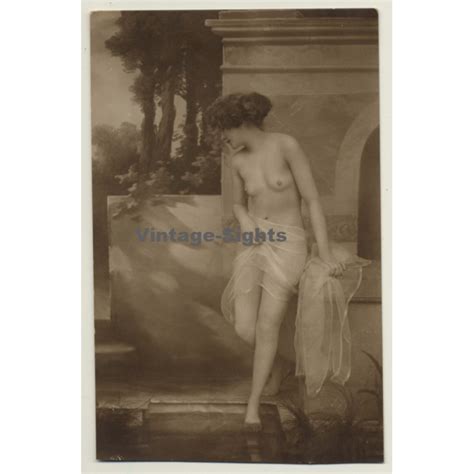 Slim French Nude Transparent Cloth Belle Epoque Vintage RPPC S S