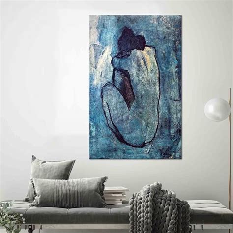 Picasso Blue Woman Picasso Nude Wall Art Picasso Wall Art Etsy