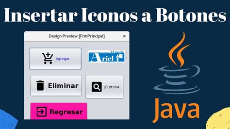 Insertar Iconos En Botones Jbutton Y Etiquetas Jlabel Java Youtube