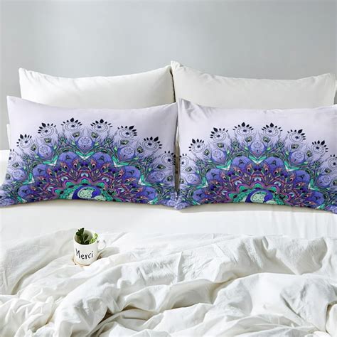 Purple Peacock Bedding