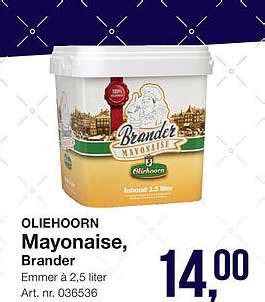 Oliehoorn Mayonaise Brander Aanbieding Bij Bidfood Folders Nl