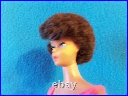 Vintage Barbie Doll Brunette Bubble Cut With Sparkling Pink Gift Set Vintage Japan Doll