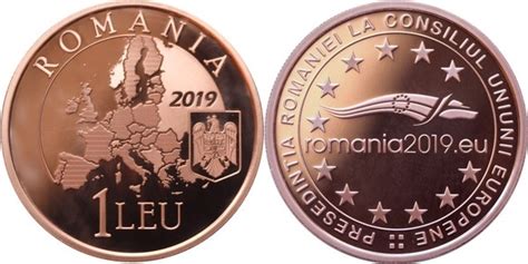 1 Leu Presidency Of The Council Of The European Union Romania Numista