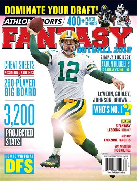 Fantasy Football Cheat Sheet Quarterback Rankings Athlon Sports