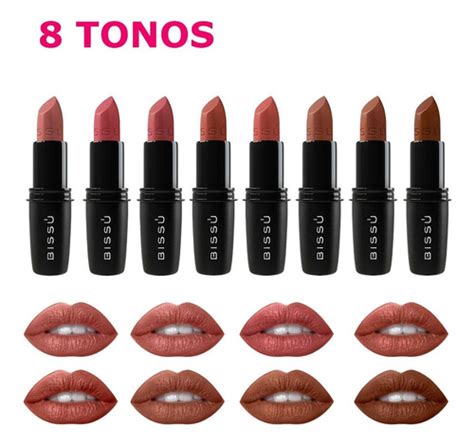 Labial Bissu Humectantes Tonos Nude Cafe Piezas Env O Gratis