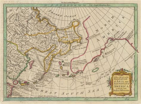 London Magazine, Russian Discoveries in Siberia, Alaska & the Bering