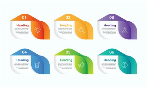 Schritte Gesch Ft Infografiken Vorlage Modern Bunt Infografik