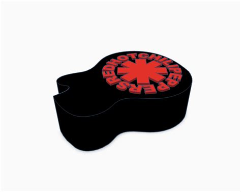 Stl File Red Hot Chilli Peppers Pick Holder D Printer Model To